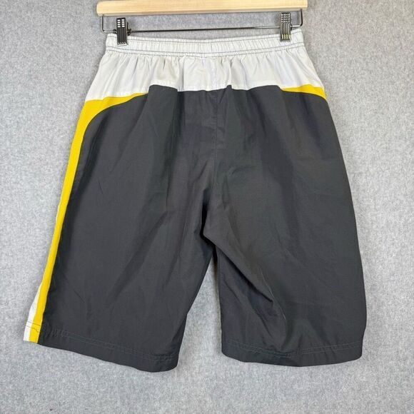 Nike Dri Fit Mens Size XS Pullon Elastic Waist Shorts Gray White Longer Length - Picture 6 of 7